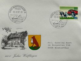 Wülflingen Winterthur 1`100 Jahrfeier 1997 / 150 Jahr Bahn🚂